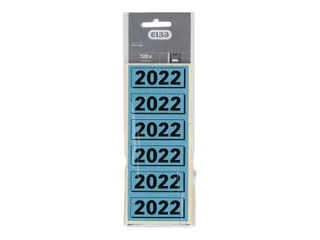 Rugetiket Elba 2022 57x25mm blauw - 2