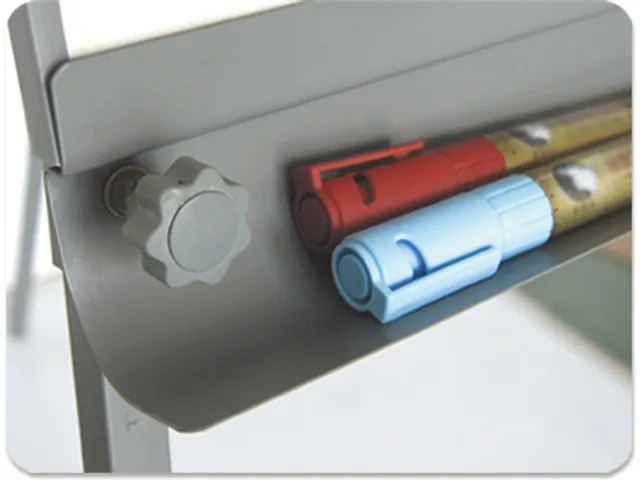 Mobiele Flipover Grijs Met Whiteboard Magnetisch 100x65cm