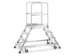 Escalier Mobile Estrade 960x600x800mm 2 X 4 Marches Aluminium
