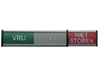 Infobord vrij/niet storen 125x30mm - 2