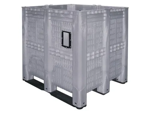 Mega-Stapelcontainer Pe 1250x1300x1150mm 1400 liter Open Grijs
