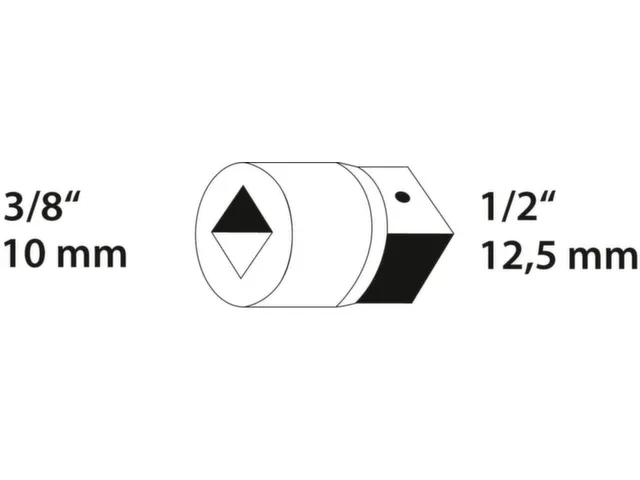 GEDORE 3019 Vergrootstuk 3/8 inch naar 1/2 inch