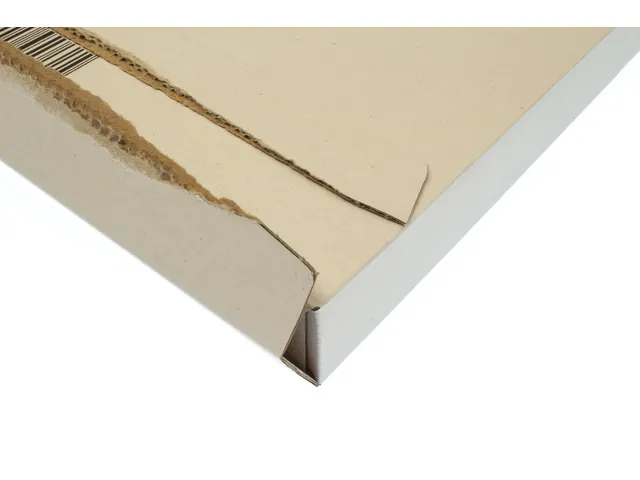 Brievenbusdoos Raadhuis A4+ 350x250x28mm wit 650grs duplex krimp a 5 s