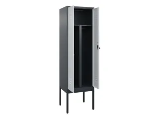 PBM-locker,HxBxD 2120x600x500mm,2vak,vak B 300mm,draaigrendel - 2