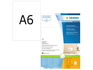 HERMA 8689 Premium Adresetiketten A6 105x148mm Wit 800 stuks - 1