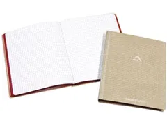 Copybook grijs linnen wit houtvrij papier 80gr 145x220mm 384 pagina's