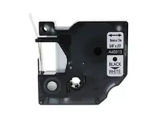 OUTLET Labeltape Dymo Compatible 40913 D1 9mmx7m Zwart Op Wit