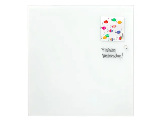 Glasmagneetbord Naga 35x35cm wit