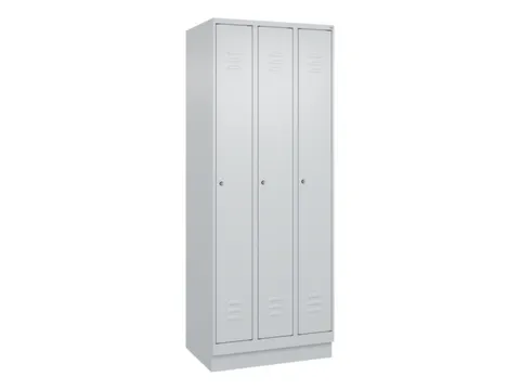 locker,HxBxD 1950x750x500mm,3vak,vak B 250mm,cil.-slot,sokkel