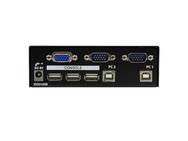2-poort Professionele USB KVM-Switch met Bekabeling