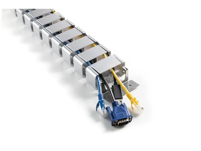 Système flexible de gestion des câbles longueur réglable 1,3m argen