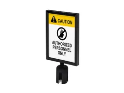 Topbord A4 Voor Afzetpaal Flexi Economy Zwart