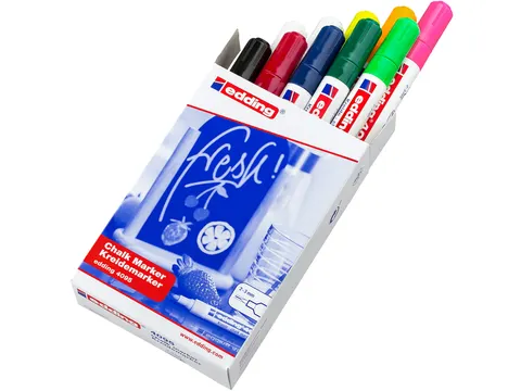 Krijtstift edding 4095 rond 2-3mm assorti doos à 10 stuks