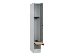 locker met bank,HxBxD 1950x300x815mm,1vak,vak B 300mm,cilinderslot