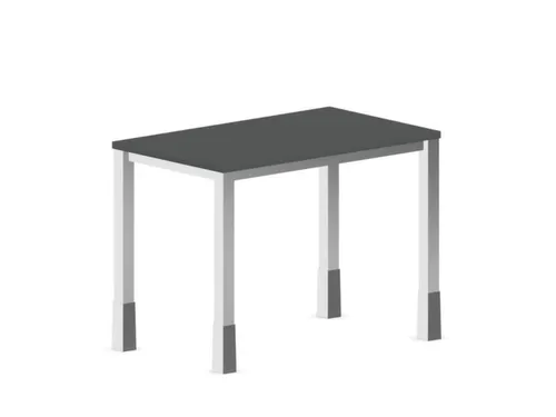 In hoogte verstelbaar bureau,HxBxD 720-840x1000x600mm,MS-donkergrijs