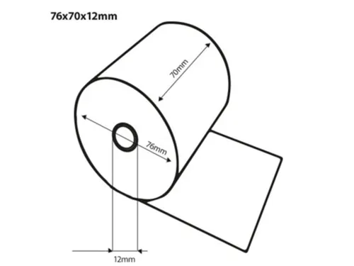 Kassarol Quantore 76x70x12mm Thermisch Thermorol
