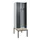 locker met bank,voor scheiding van kleding,HxBxD 2120x600x815mm,2vak