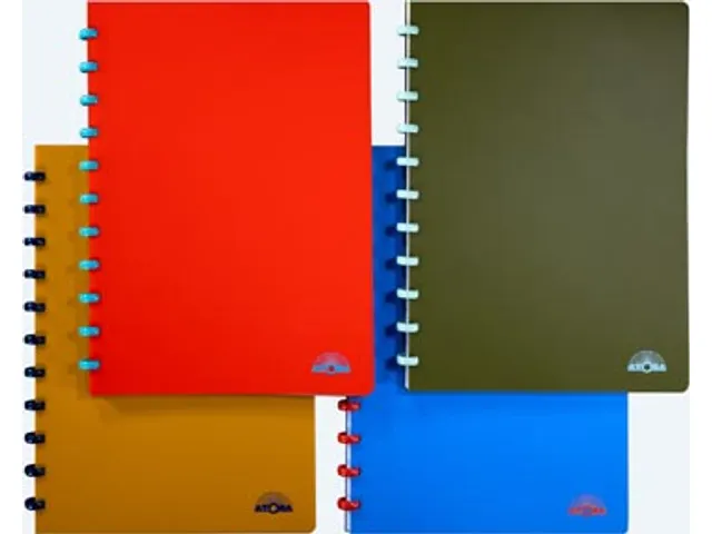 Nature schrift A4 144 bladzijden gelijnd assorti