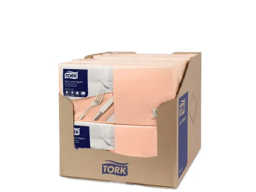 Tork 477863 Soft Lunchservet Advanced Perzik 33x33cm