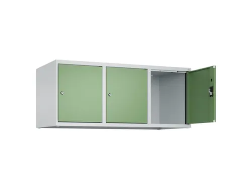 opzetkast,v. locker,3vak.,vak B 400mm,HxBxD 500x1200x500mm