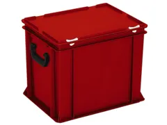 Euronorm Koffer Hxlxb 330x400x300mm 31l 2 Handgrepen Rood