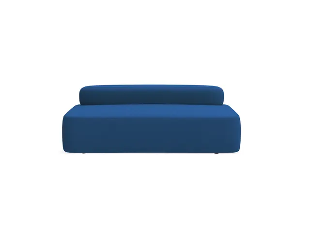 Poefmodule Rocada Volga-F 184x62x92cm rechthoekig blauw