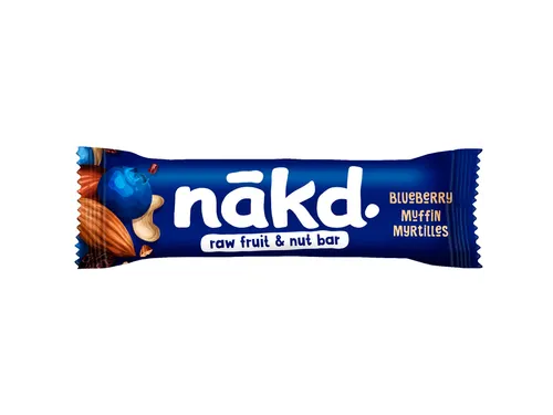 Fruit- en notenreep NAKD blueberry muffin 18x35 gram