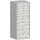 ladekast HxBxD 1600x650x650mm 11laden RAL7035 front RAL7035