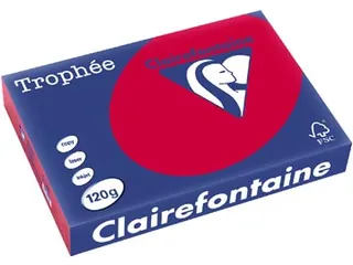 Trophée Intens gekleurd papier A4 120 gram 250vel Kersenrood - 1