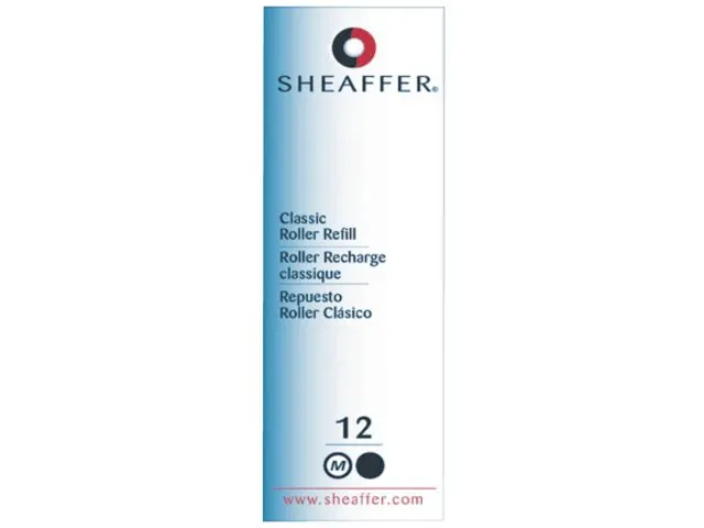 Rollerpenvulling Sheaffer slim medium blauw blister à 1 stuk