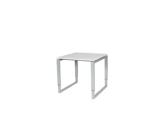 Domino Plus Bureau Hoogte Verstelbaar 800x800mm Grijs 25mm Alu - 1