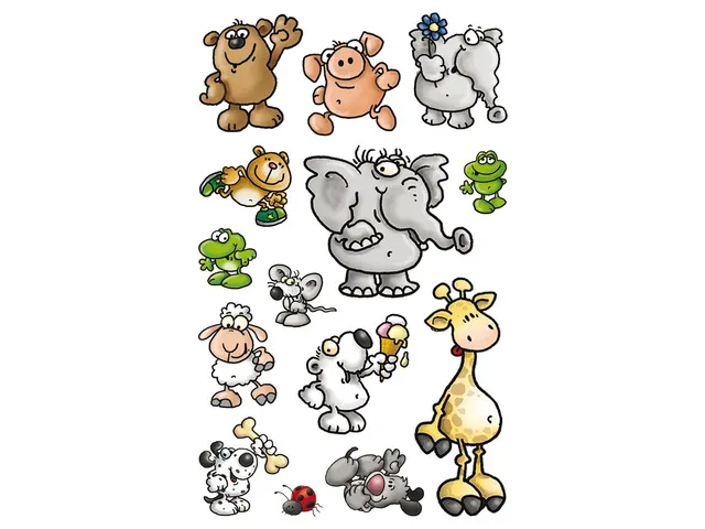 papieretiket Z-design Kids pakje a 3 vel dieren
