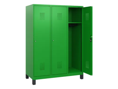 schoollocker,HxBxD 1630x1200x500mm,3vak,vak B 400mm,cil.-slot,voeten