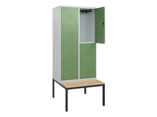 Dubbeldekse dekenkist,HxBxD 1950x800x815mm,2x2vak.,vak B 400mm