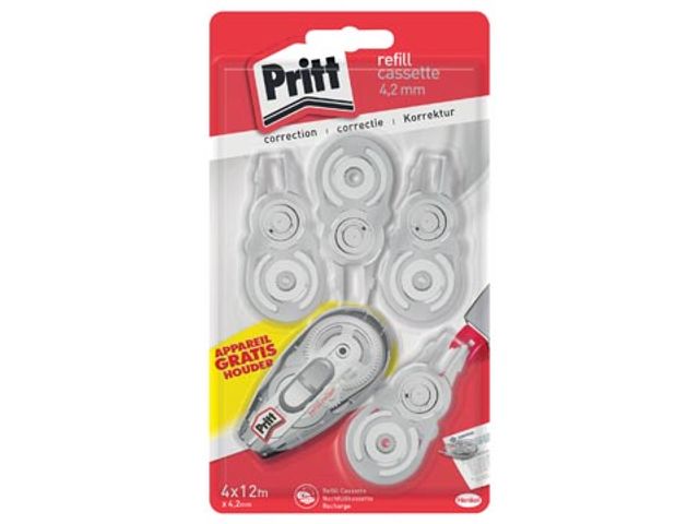 Pritt 6 Mm Correction Roller Refill - 12 M Tape, For Handwriting, Push & Pull Function - View #6