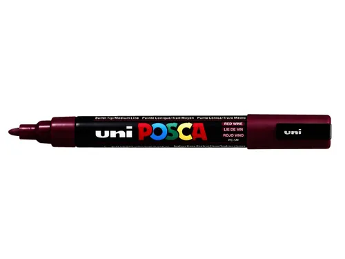 Verfstift Posca PC5M Medium Punt 1,8-2,5mm Wijnrood