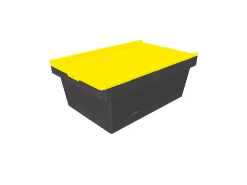 Herbruikbare containers HxLxB 240x610x400mm 38l PP-regeneraat geel