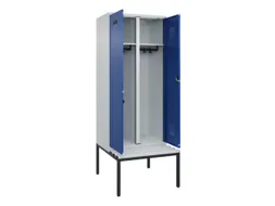 locker met bank,voor scheiding van kleding,HxBxD 2120x800x815mm,2vak