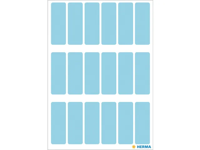 HERMA 3653 Universele etiketten 12x34mm Blauw 90 stuks