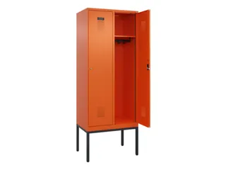locker,HxBxD 2120x800x500mm,2vak,vak B 400mm,cil.-slot,voetonderstel - 1