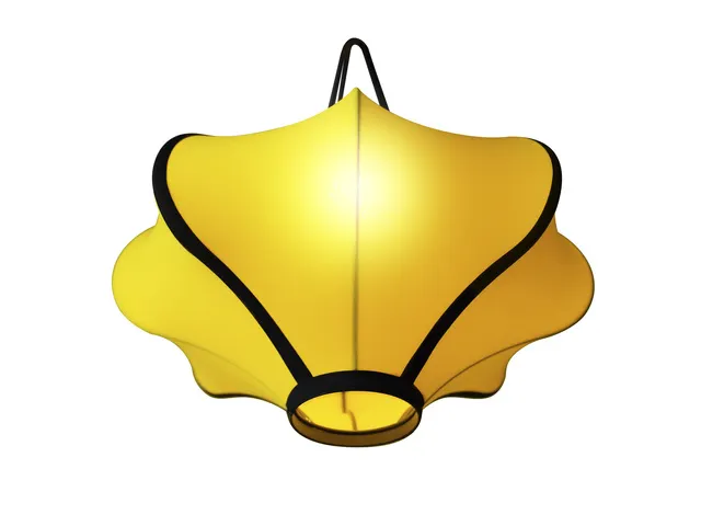 Lanterne Nextime Lumi 40 cm tissu jaune
