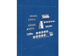 perfoplaat,2xgeperforeerde plaat,blad HxB 991x914mm,plaatstaal,RAL5010