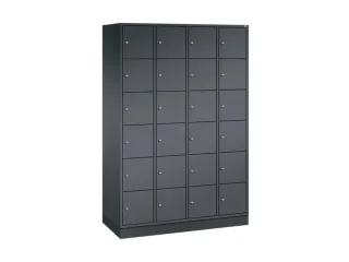 lockerkast,HxBxD 1950x1220x500mm,4x6vakken,cil.-slot,sokkel - 2