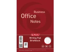bloc-notes, ft A5, 70 g/m², 100 feuilles, quadrillé 5 mm