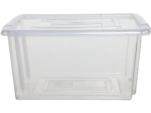 Stack & Store Mini opbergdoos 5 liter zonder deksel, transparant
