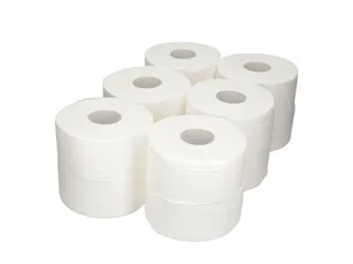 Toiletpapier Budget Mini Jumbo 2-laags 170m 12rollen - 1