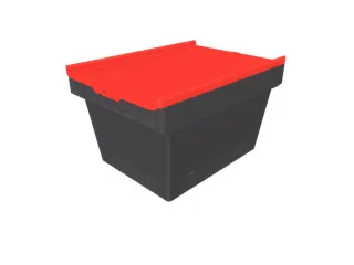 Herbruikbare containers HxLxB 240x410x300mm 18l PP-regeneraat rood - 1