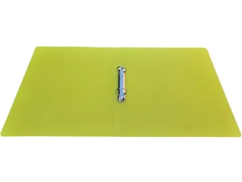 ringmap, voor ft A4, uit PP, 2 ringen van 25mm, transparant gee
