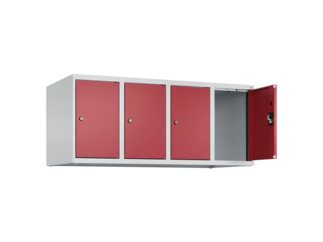 opzetkast,v. locker,4vak.,vak B 300mm,HxBxD 500x1200x500mm