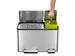 EcoCasa pedaalemmer 30 Liter +15 liter Mat RVS EKO
